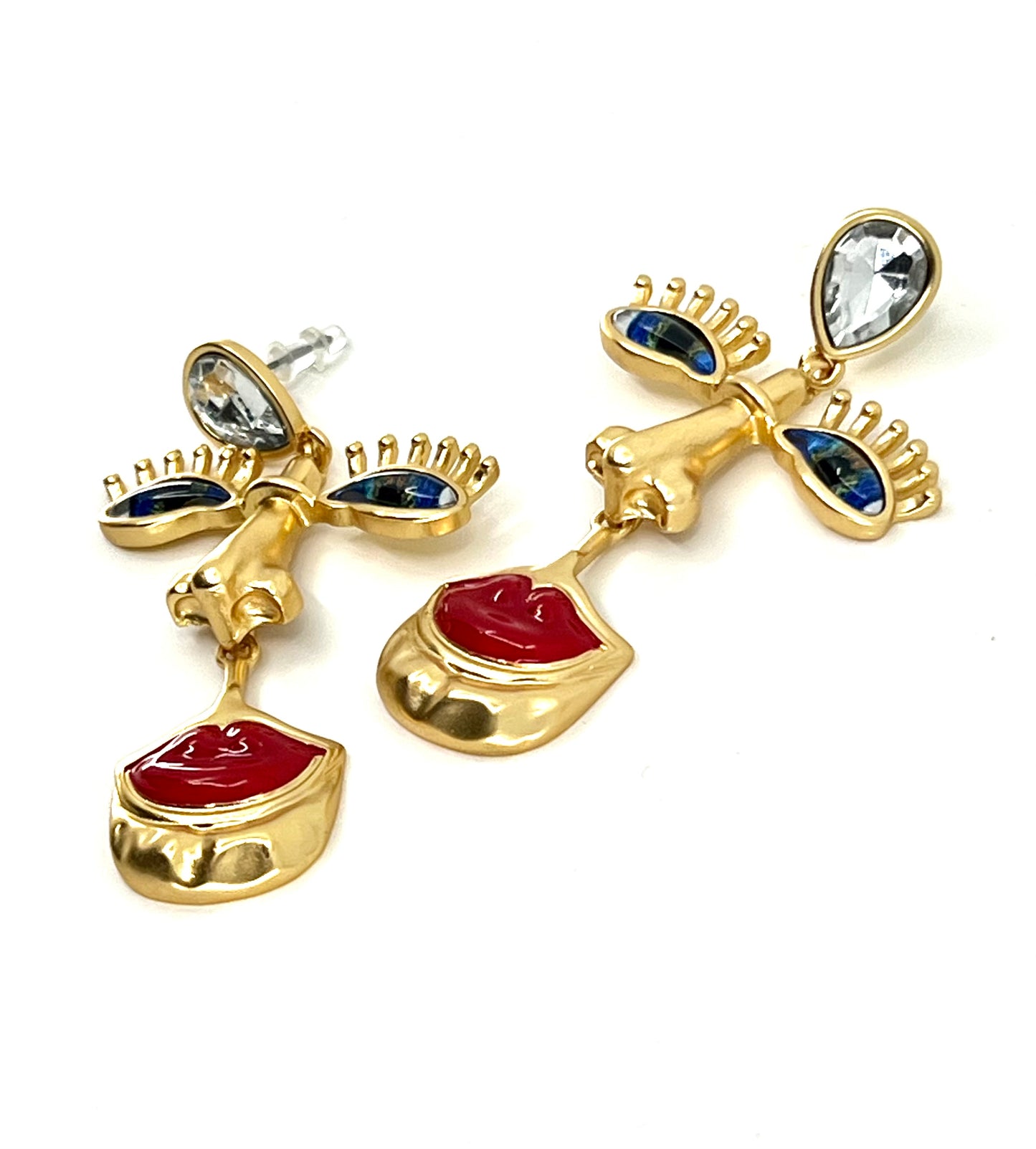 Abstract Face earrings