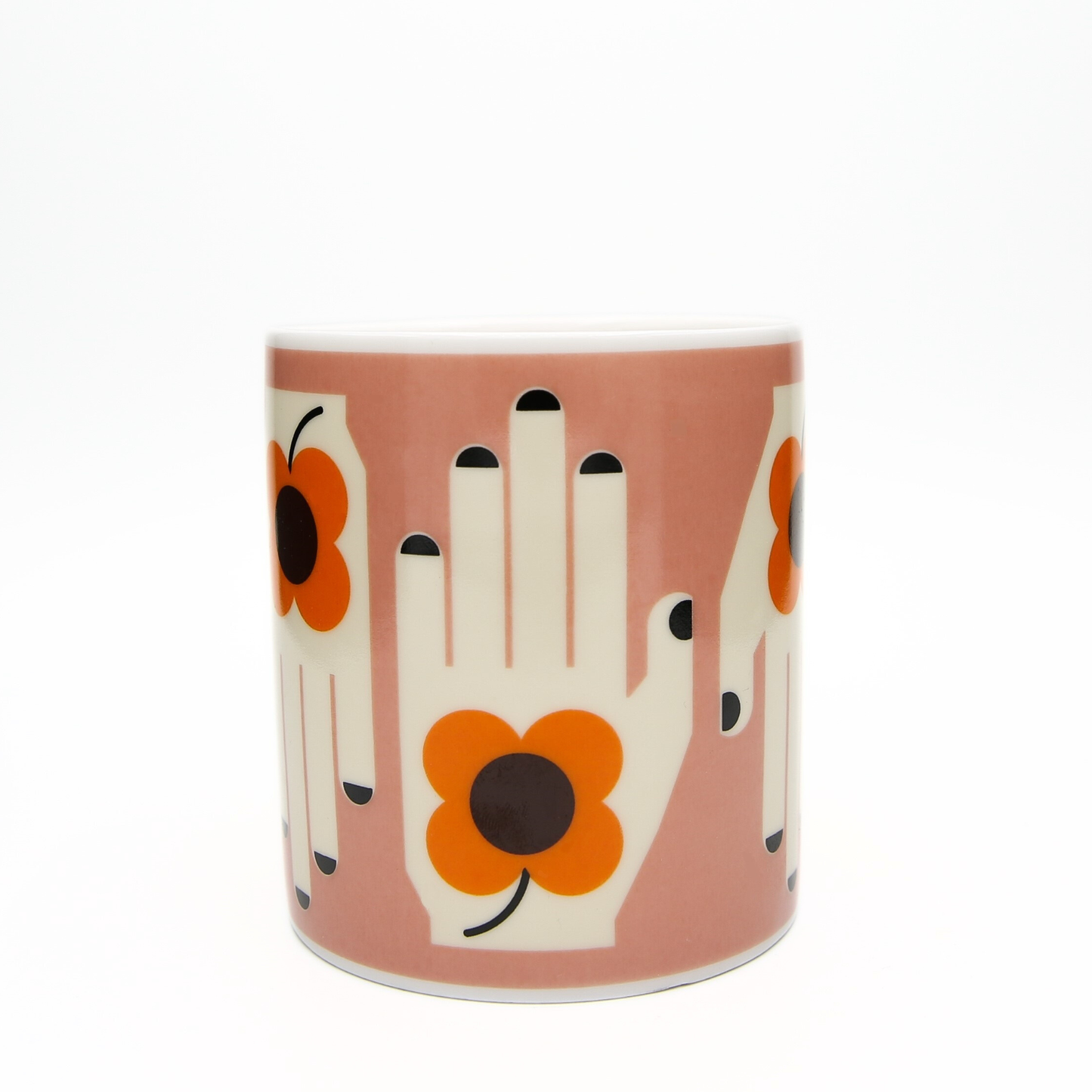 Keith Brymer Jones Collaborations - Frances Collett - Medium Ceramic Mug - 275ml - Flower in the Hand