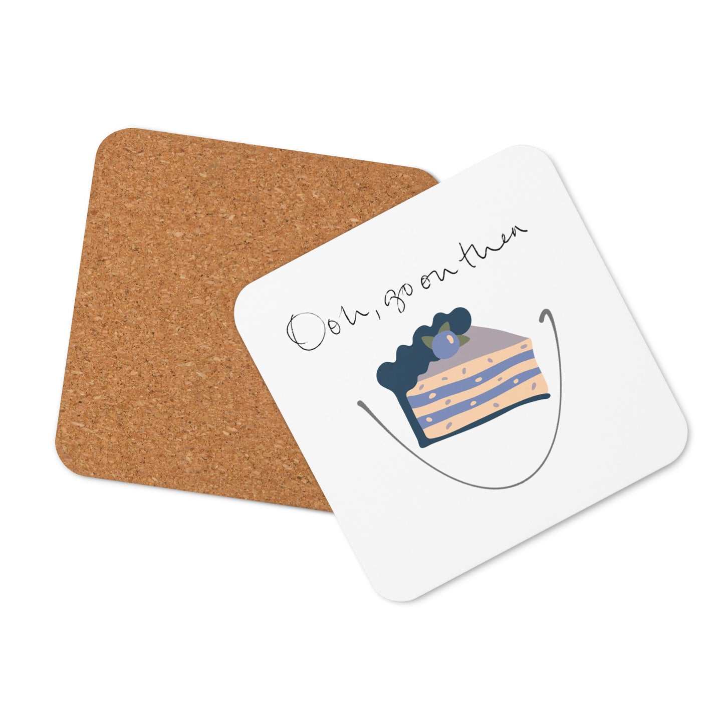 Cork-back coaster
