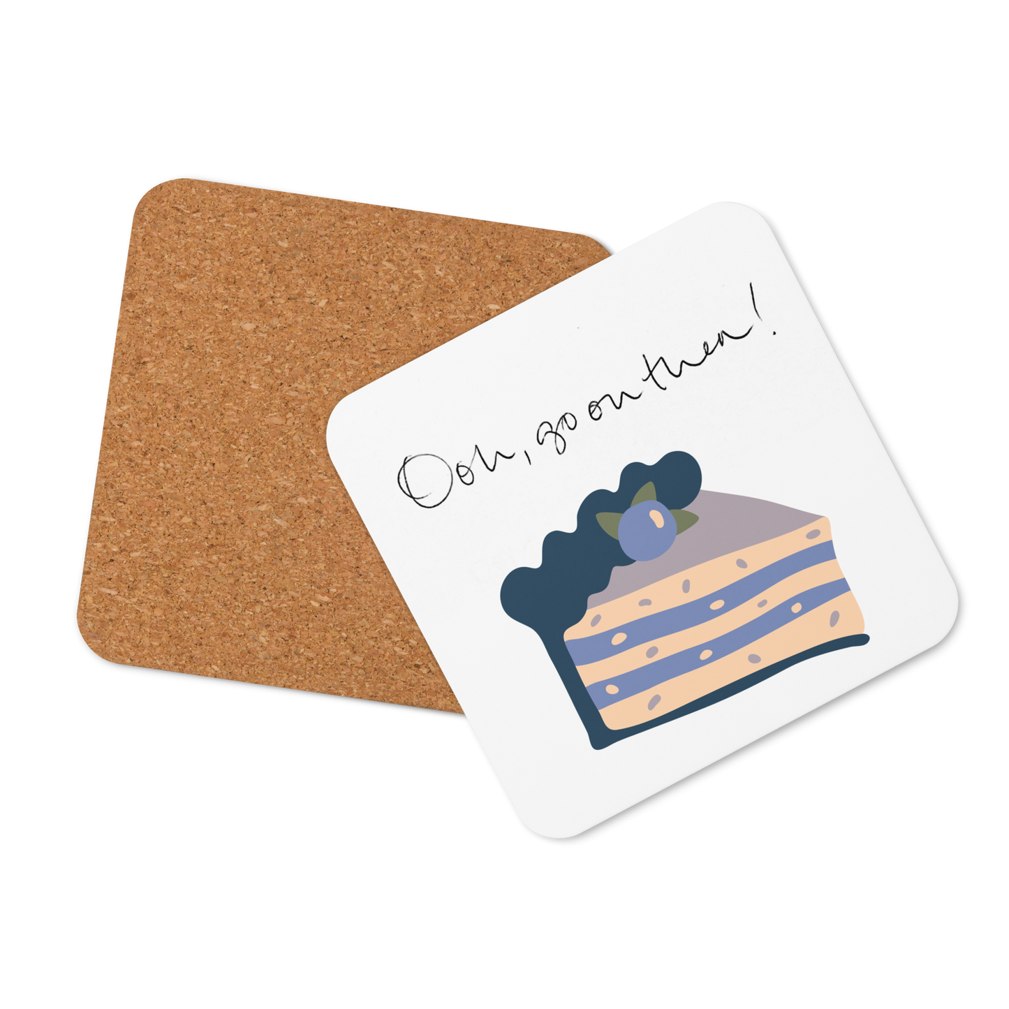 Cork-back coaster