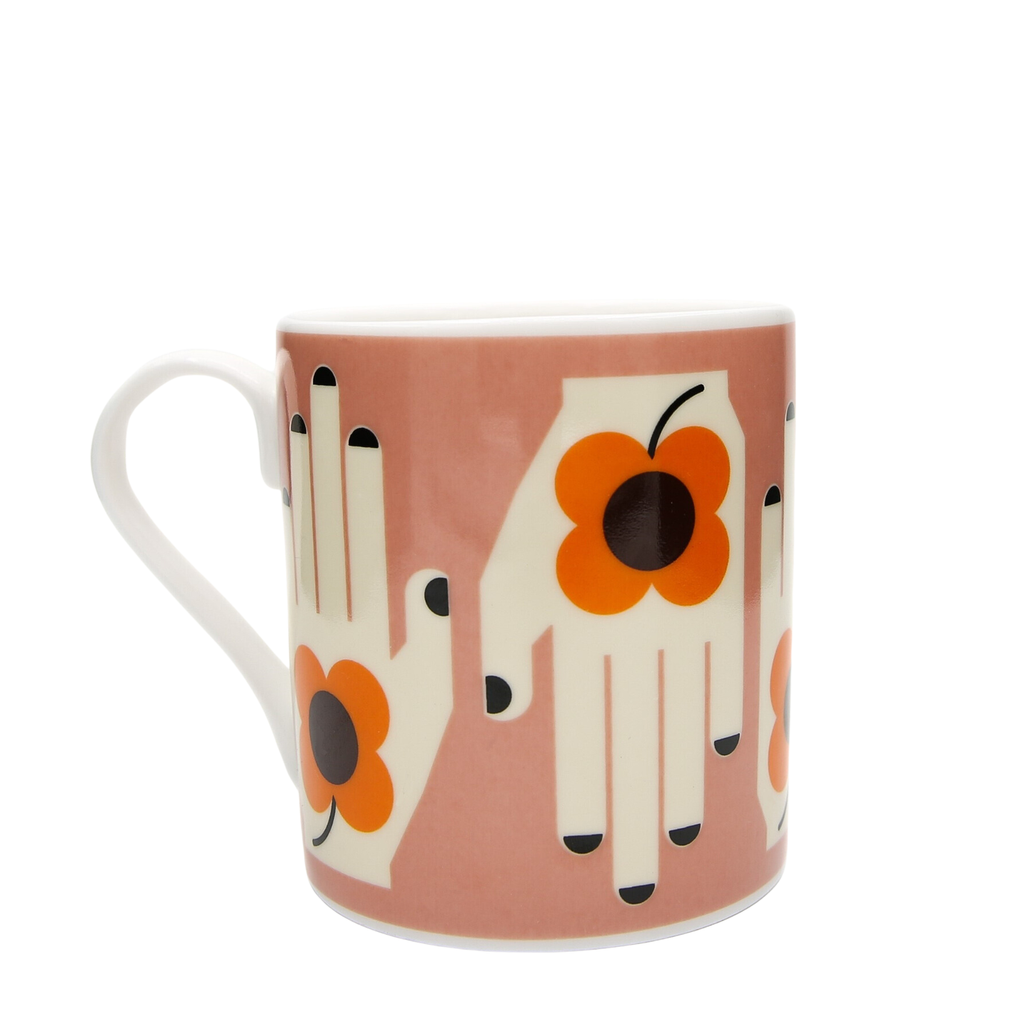 Keith Brymer Jones Collaborations - Frances Collett - Medium Ceramic Mug - 275ml - Flower in the Hand