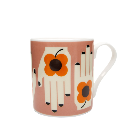Keith Brymer Jones Collaborations - Frances Collett - Medium Ceramic Mug - 275ml - Flower in the Hand