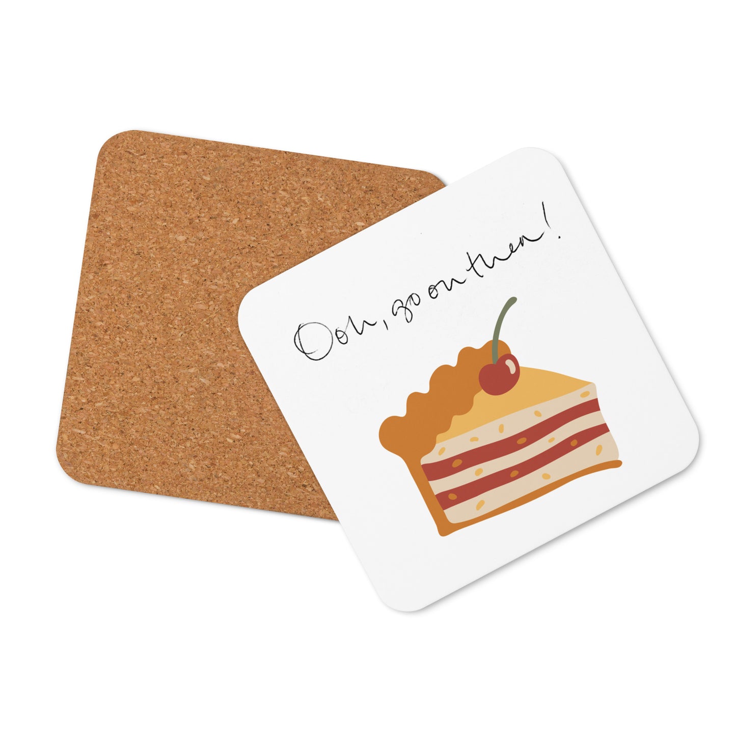 Cork-back coaster