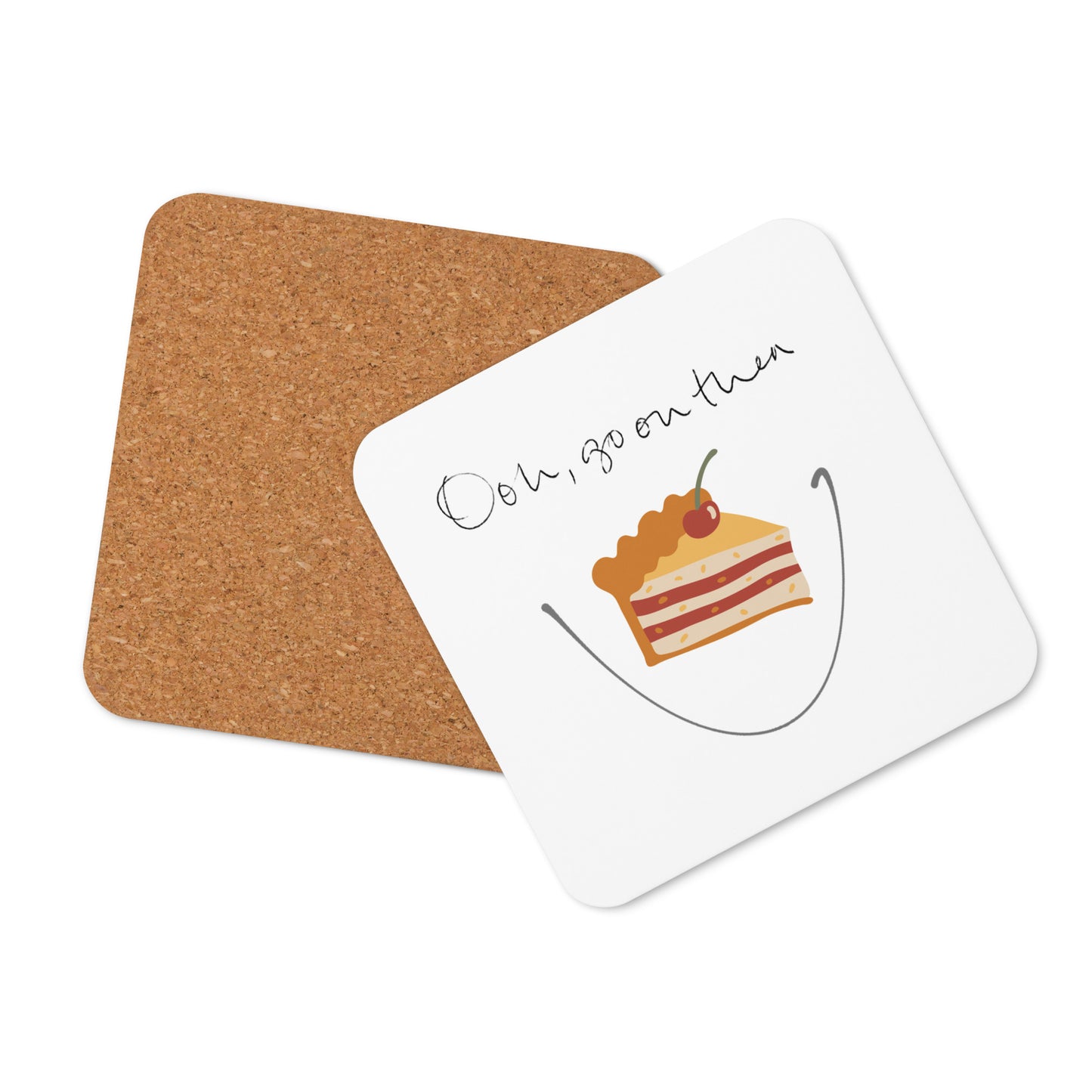 Cork-back coaster